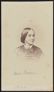 Portrait carte-de-visite de Mme Bowen - Henry Ulke