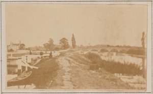 Écluse et pont de Chertsey - Henry W. Taunt