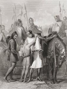 Richard, comte de Pembroke, prenant congé de son frère avant de partir pour l