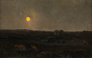 Pleine lune, Picardie - Henry William Banks Davis