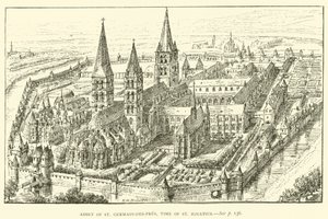 Abbaye de Saint-Germain-des-Prés, époque de Saint Ignace - Henry William Brewer