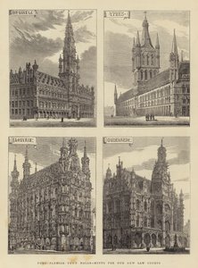 Quatre hôtels de ville flamands, suggestions pour nos nouveaux palais de justice