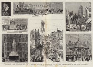 Pageant Historique et Religieux à Bruges, Belgique, en Commémoration du Bienheureux Charles le Bon, Treizième Comte de Flandre