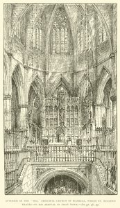 Intérieur de la "Seo", église principale de Manresa, où Saint Ignace a prié à son arrivée dans cette ville - Henry William Brewer