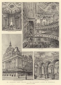 Le Théâtre de M. Beerbohm Tree dans le Haymarket ouvert mercredi - Henry William Brewer