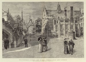 Londres pittoresque, le Middle Temple Hall et les jardins