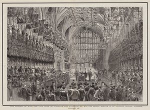 Les funérailles de SAR feu le duc de Clarence et Avondale, KG, KP, le service funèbre à la chapelle Saint-Georges, Windsor, 20 janvier