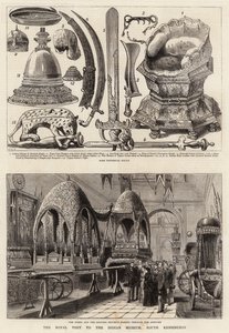 La visite royale au Musée indien, South Kensington - Henry William Brewer