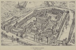La tour de Londres, depuis le sud - Henry William Brewer