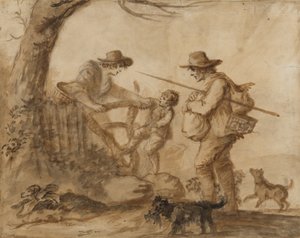 Une famille rustique, c.1780 - Henry William Bunbury