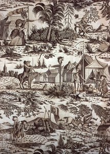 Une visite au camp (Tissu d