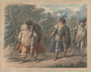 Falstaff portant Hotspur mort
