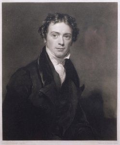 Portrait de Michael Faraday (1791-1867) gravé par Samuel Cousins (1801-87) 1830