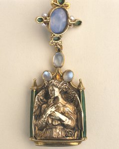 Détail de pendentif double face, c.1907-10
