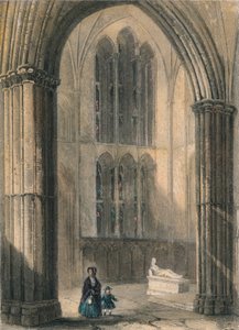 Cathédrale de Worcester : Transept nord du chœur, 1836 - Henry Winkles