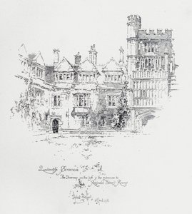 Brasenose College, Oxford, montrant l