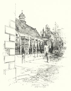 Coney Court, Grays Inn, en 1780 - Herbert (after) Railton