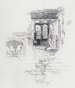 Fenêtre de Percy Bysshe Shelley, poète anglais, à l