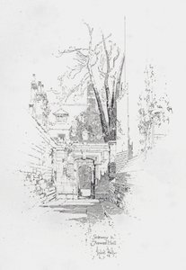 Porte de Frewen Hall, Oxford - Herbert (after) Railton