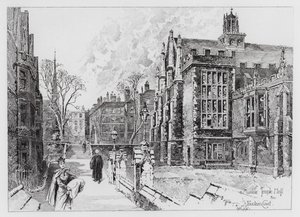 Hall de Middle Temple et Fountain Court - Herbert (after) Railton