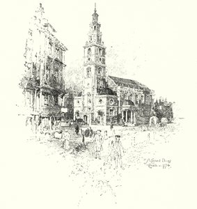 Église St Clement Dane, Londres, en 1774