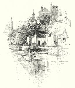 Les escaliers du Temple, Londres, en 1790