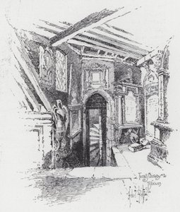 Escalier en colimaçon vers le triforium - Herbert (after) Railton