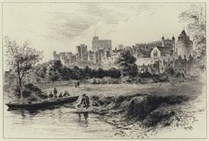 Château de Windsor depuis la rive du Berkshire - Herbert (after) Railton