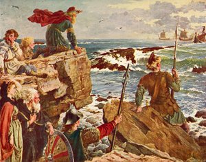 Les Danois naviguant dans la Manche vers 877. De l