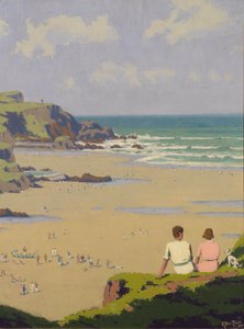 Plage de Summerleaze (huile sur toile)
