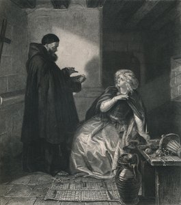 Juliette dans la cellule de Frère Laurent Roméo et Juliette, vers 1870