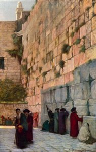 Le Mur des Lamentations, Jérusalem - Herbert Gustave after Schmalz