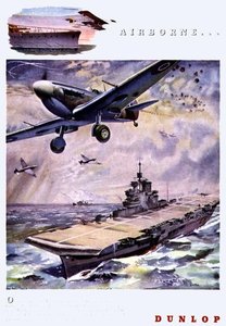 "Airborne....", publicité pour Dunlop Tyres de 