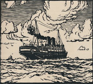 Vapeur en mer, 1919