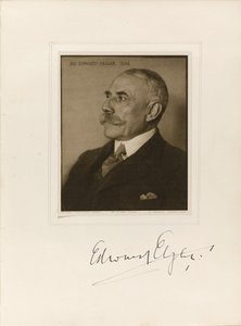 Portrait du compositeur Sir Edward William Elgar 1857-1934