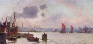 Lavender Wharf - Herbert Menzies (after) Marshall