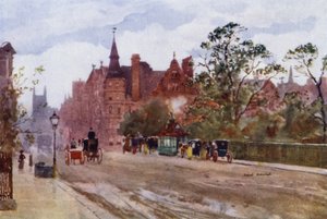 Pont Street, Chelsea (lithographie en couleur) - Herbert Menzies (after) Marshall
