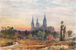 Bayeux depuis les prés - Herbert Menzies Marshall