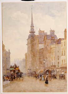 Vue de Ludgate Hill depuis les marches de St. Paul, 1900 - Herbert Menzies Marshall