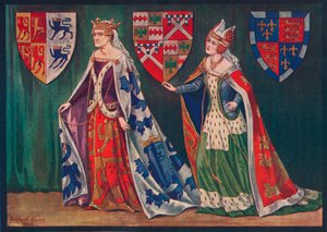 Margaret, princesse de Galles, 1410. Joice, Lady Tiptoft, 1460, 1926 - Herbert Norris