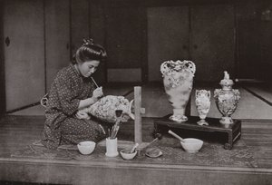 Un peintre de poterie - Herbert Ponting