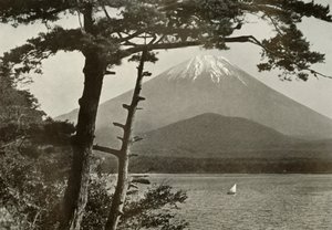 Fuji depuis le lac Shoji, 1910