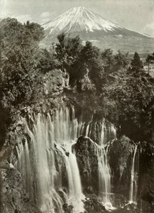 Fuji et la cascade de Shira-Ito, 1910 - Herbert Ponting