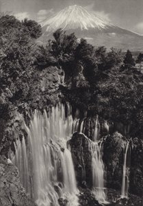 Japon dans les années 1920 : cascade de Shiraito - Herbert Ponting