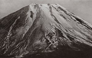 Le sommet du Fuji, une téléphotographie de Shoji - Herbert Ponting