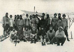 Le groupe principal au Cap Evans après l