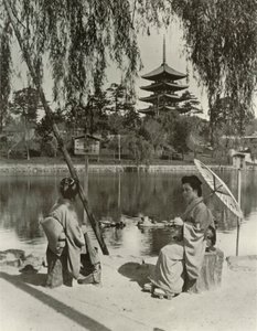 La pagode de Nara, 1910 - Herbert Ponting