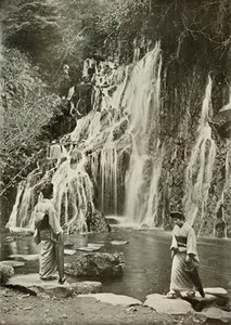 La cascade des bijoux tombants à Yumoto, 1910 - Herbert Ponting
