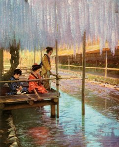 Sous les glycines pourpres, 1910 - Herbert Ponting