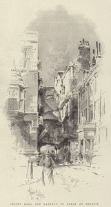 Crosby Hall, et portail de Great St Helen